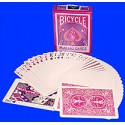 carte bicycle reverse color magenta (viola)