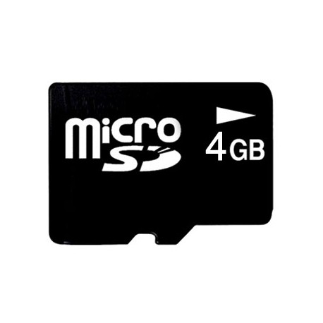 micro sd 4gb, con adattatore sd. scheda di memoria, memory card.