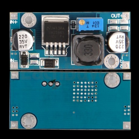 MODULO SCHEDA CONVERTITORE REGOLABILE DC / DC LM2596S STEP DOWN 3A