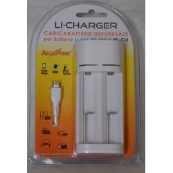 carica batterie universale per Li-ion, Ni-Cd, Ni-Mh