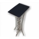 Tavolino ad apparizione alluminio, folding table metal