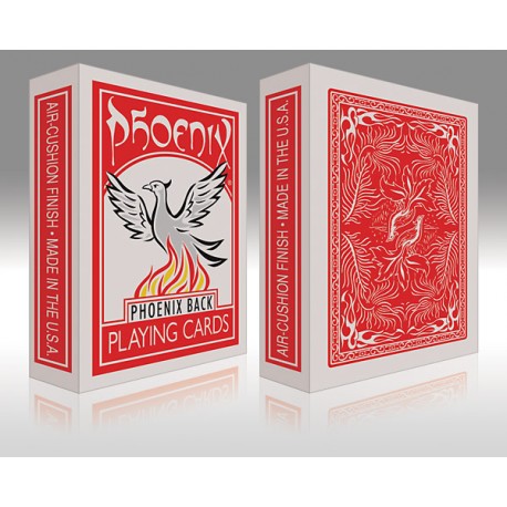 phoenix back red, playing card, mazzo di carte.