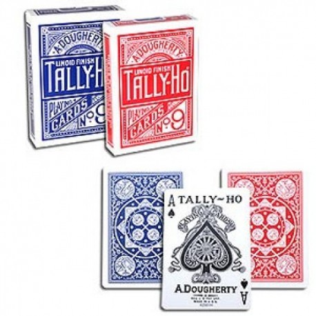 Tally Ho fan back blue, mazzo di carte