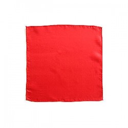 foulard 60x60cm rosso, red silk