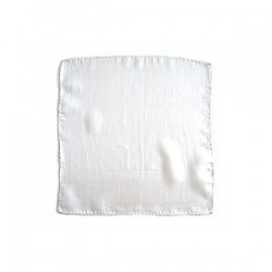 foulard 60x60cm bianco, white silk