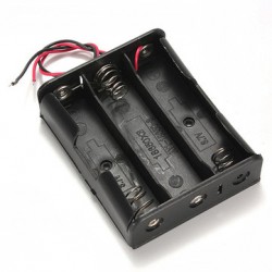 portabatteria per 3 batterie litio grandi 18650 pila