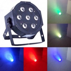 par led slim 7 led da 10w RGB dmx