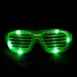 occhiali luminosi a led verdi 