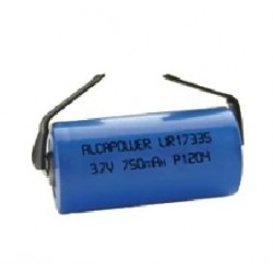 batteria litio Li-Ion 10440 3,7V 300mAh