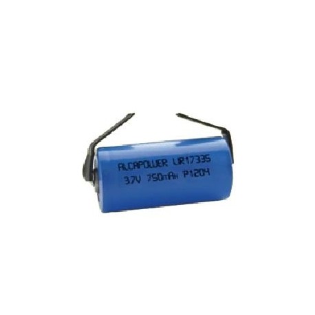 batteria litio Li-Ion 10440 3,7V 300mAh