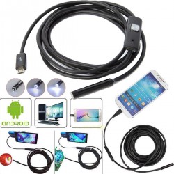 telecamera endoscopica sonda per ispezione con led usb per PC e android