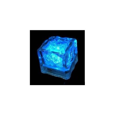 cubetto di ghiaccio luminoso blue