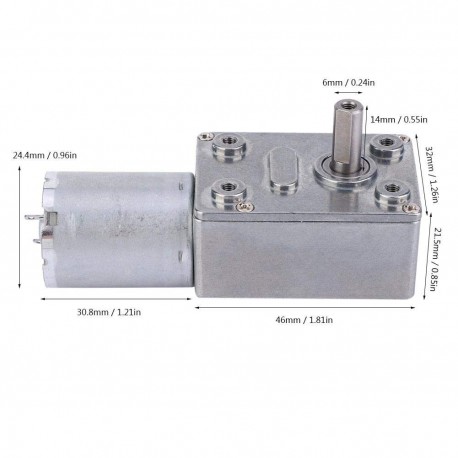 motoriduttore DC 12v 100rpm 