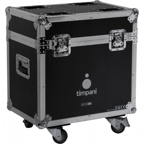 flight case per 2 teste mobili 36x10w zoom