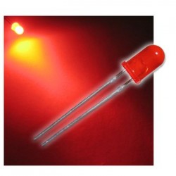 led 5mm diffuso rosso