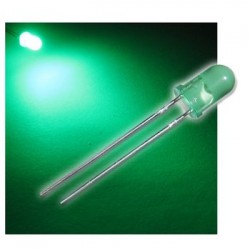 led 5mm diffuso verde