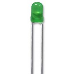 led 3mm diffuso verde
